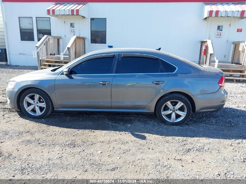 2013 Volkswagen Passat Se W/Sunroof Nav VIN: 1VWBP7A39DC024532 Lot: 40759574