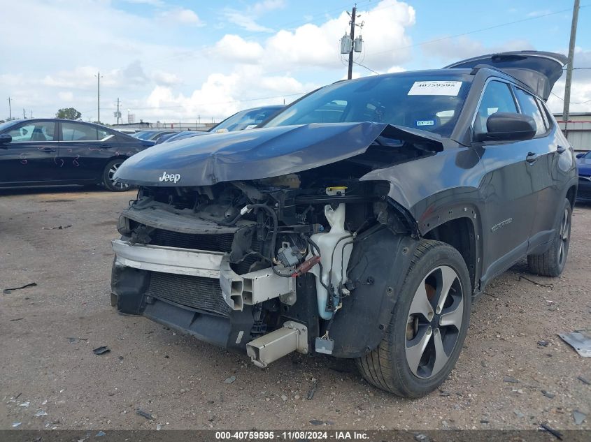 2018 Jeep Compass Latitude Fwd VIN: 3C4NJCBBXJT102848 Lot: 40759595