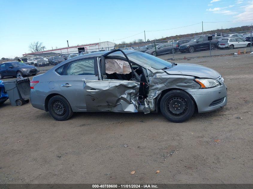 2014 Nissan Sentra Fe+ S/Fe+ Sv/S/Sl/Sr/Sv VIN: 3N1AB7AP3EL639280 Lot: 40759600