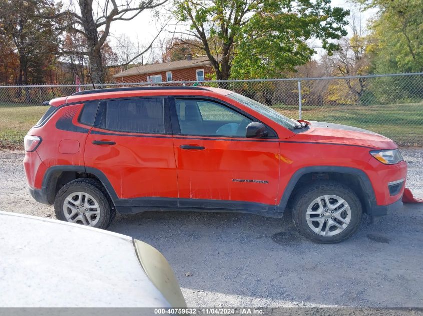 2018 Jeep Compass Sport 4X4 VIN: 3C4NJDAB2JT270989 Lot: 40759632