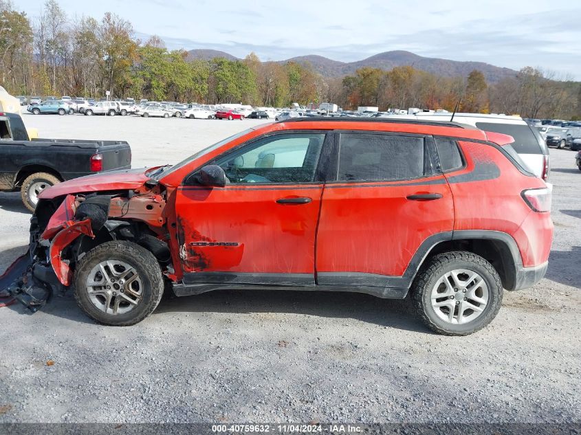 2018 Jeep Compass Sport 4X4 VIN: 3C4NJDAB2JT270989 Lot: 40759632