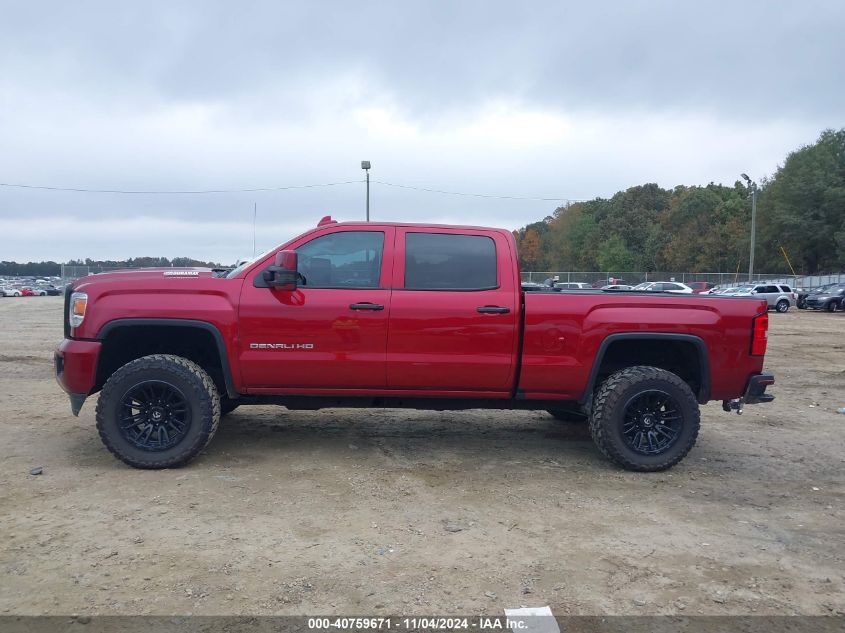 2018 GMC Sierra 2500Hd Denali VIN: 1GT12UEY4JF158067 Lot: 40759671