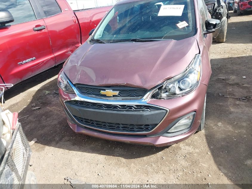 2020 Chevrolet Spark Fwd Ls Automatic VIN: KL8CB6SA7LC403775 Lot: 40759684