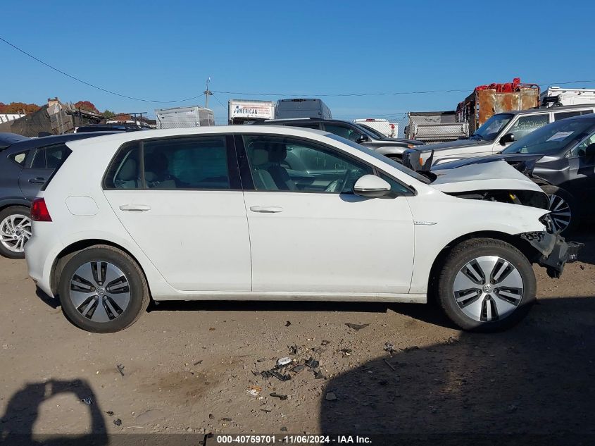 2016 Volkswagen E-Golf Se VIN: WVWKP7AUXGW915119 Lot: 40759701