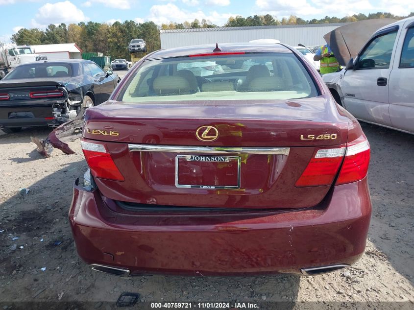 2008 Lexus Ls 460 VIN: JTHBL46F585057343 Lot: 40759721