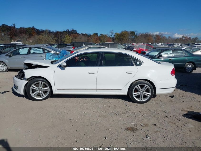 2012 Volkswagen Passat 2.0L Tdi Sel Premium VIN: 1VWCN7A38CC097593 Lot: 40759826