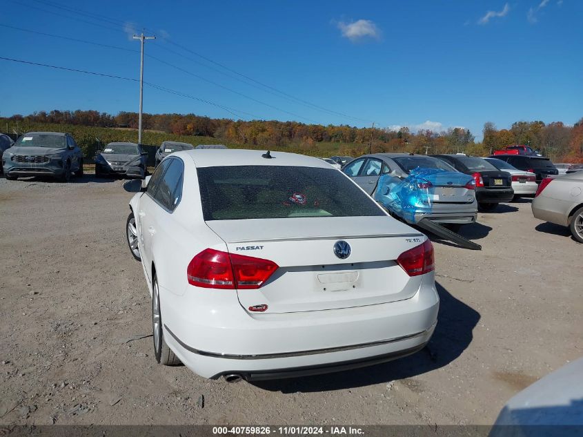 2012 Volkswagen Passat 2.0L Tdi Sel Premium VIN: 1VWCN7A38CC097593 Lot: 40759826