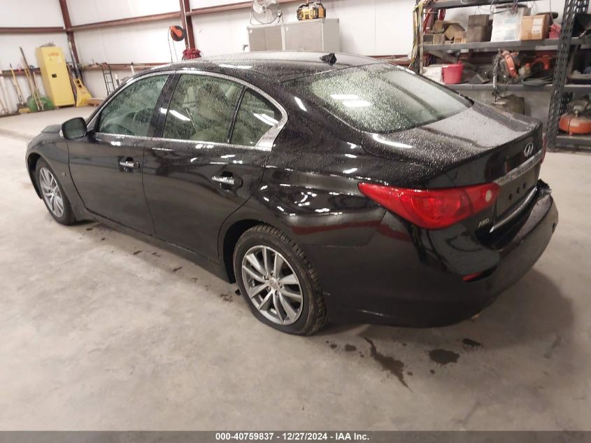 VIN JN1BV7AR5FM402553 2015 Infiniti Q50, Premium no.3