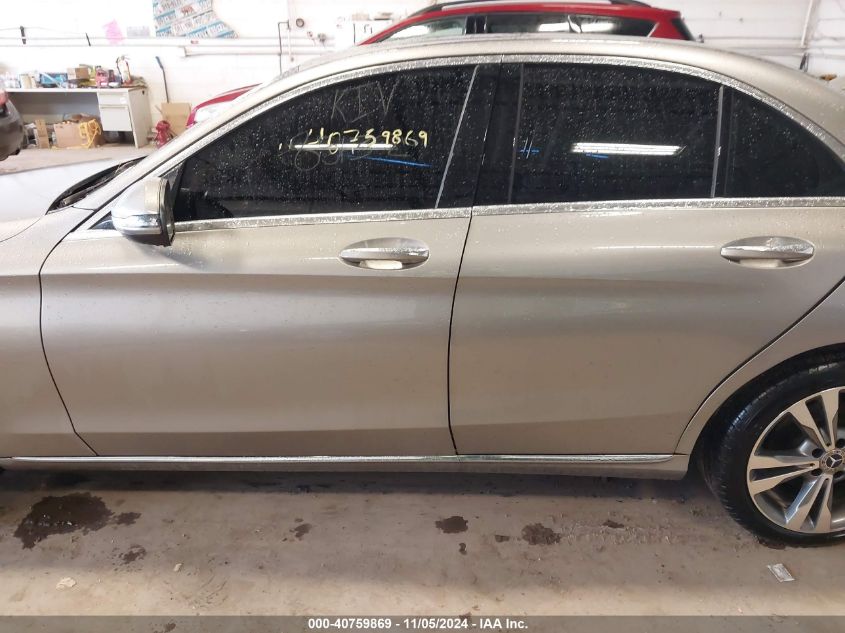 2019 Mercedes-Benz C 300 4Matic VIN: 55SWF8EB2KU293484 Lot: 40759869