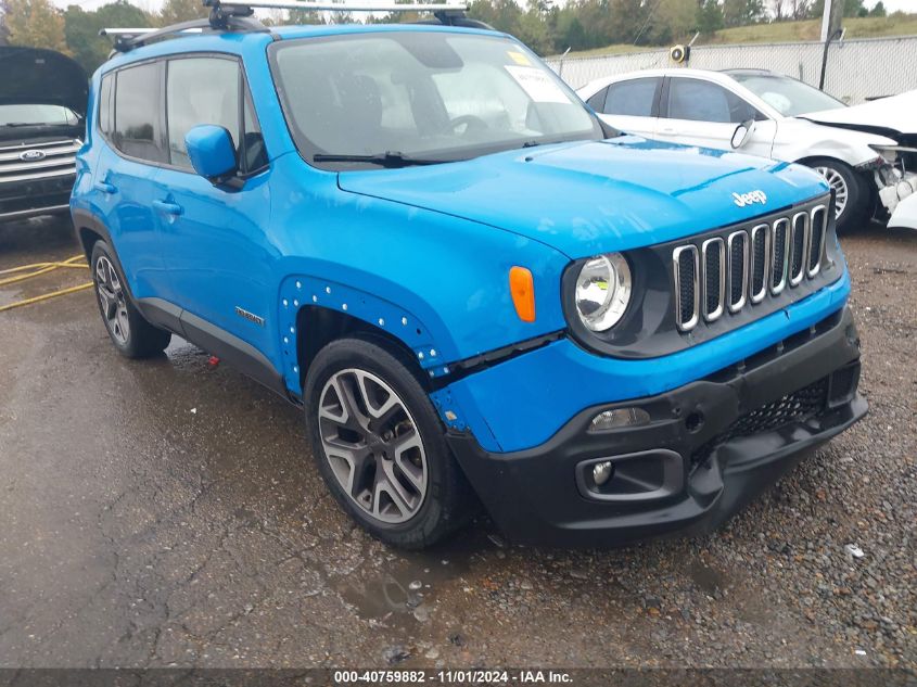 2015 Jeep Renegade Latitude VIN: ZACCJABT9FPC16200 Lot: 40759882