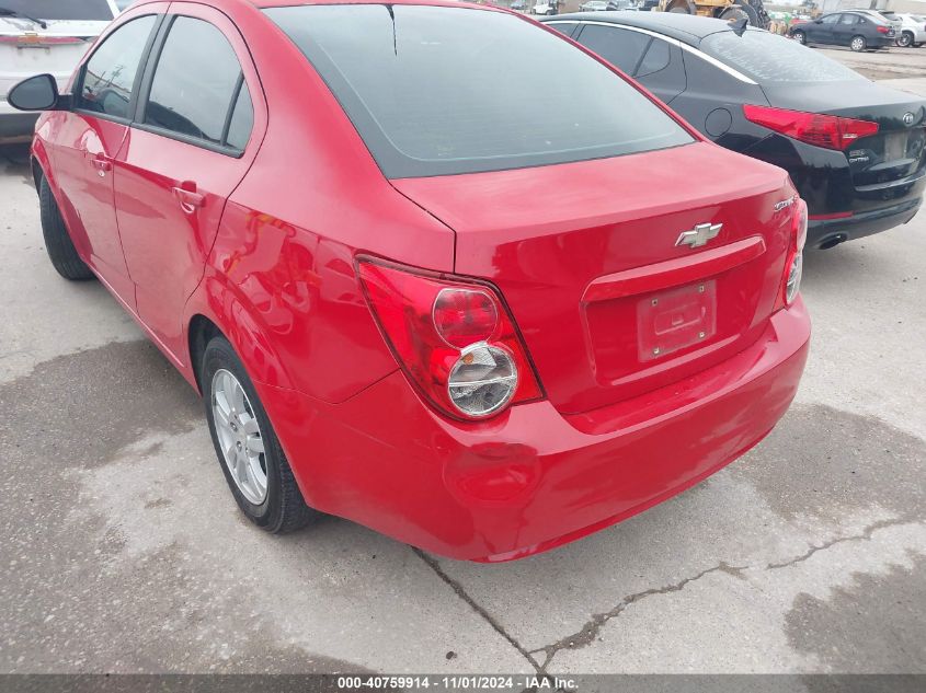 2012 Chevrolet Sonic 2Ls VIN: 1G1JA5SH9C4147926 Lot: 40759914