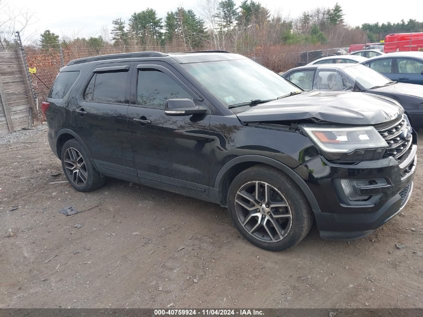 2016 Ford Explorer Sport VIN: 1FM5K8GT1GGA41586 Lot: 40759924