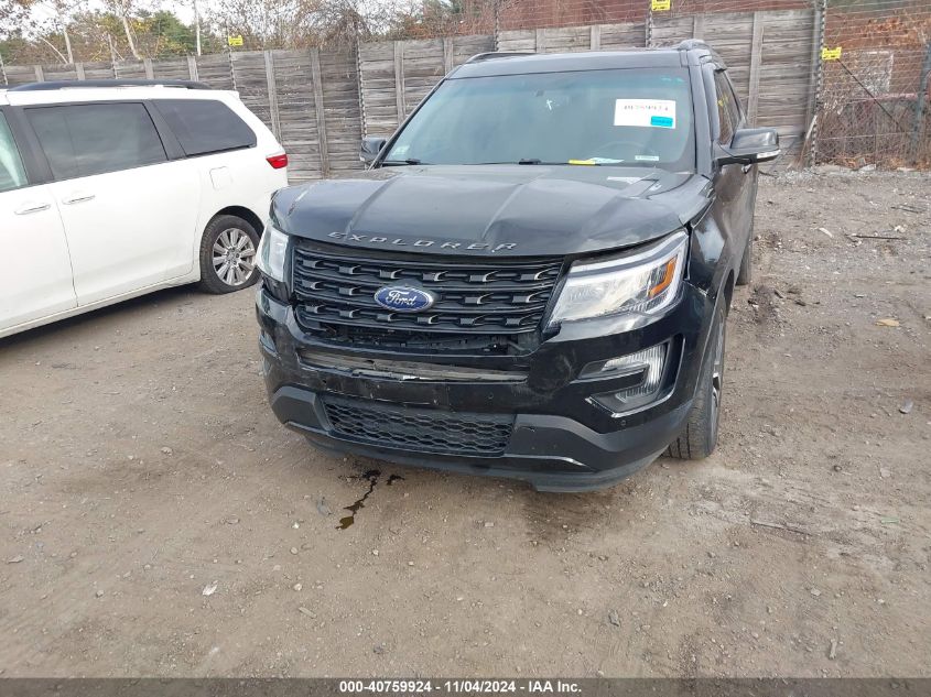 2016 Ford Explorer Sport VIN: 1FM5K8GT1GGA41586 Lot: 40759924