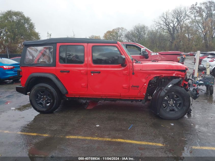 2022 Jeep Wrangler Unlimited Sport 4X4 VIN: 1C4HJXDN8NW243719 Lot: 40759934