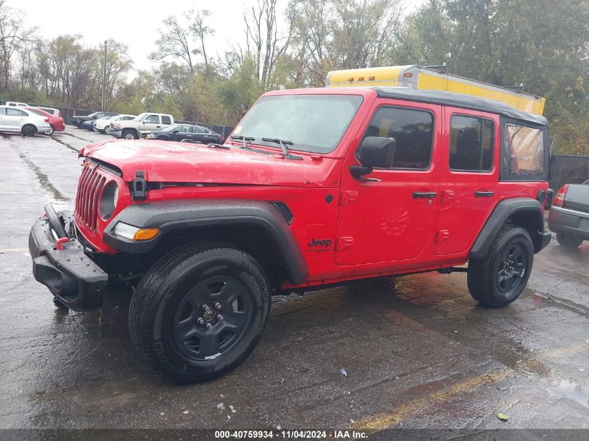 2022 Jeep Wrangler Unlimited Sport 4X4 VIN: 1C4HJXDN8NW243719 Lot: 40759934