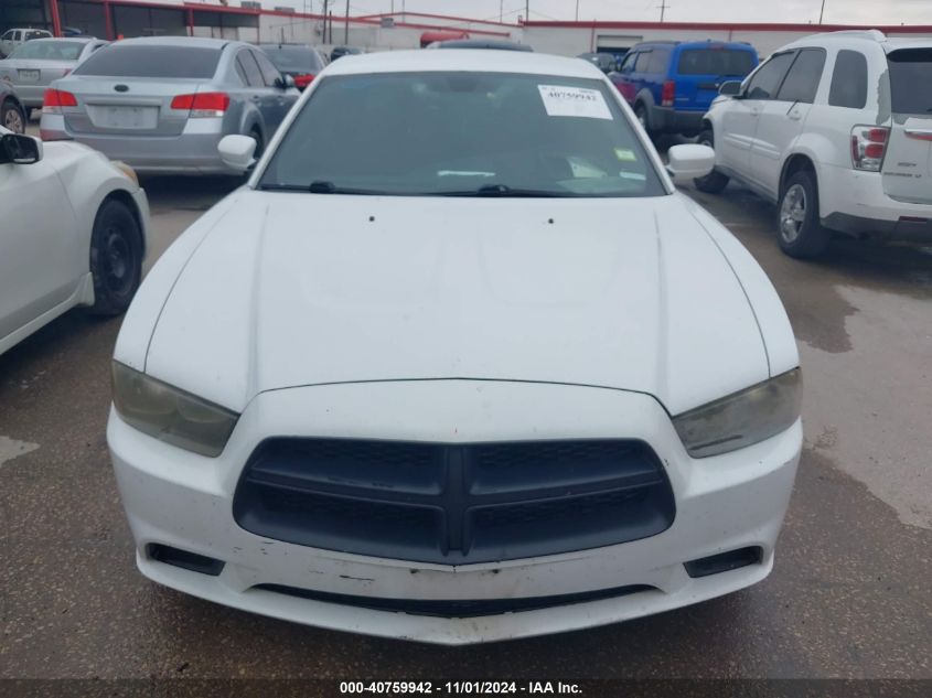 2013 Dodge Charger Se VIN: 2C3CDXBG7DH622153 Lot: 40759942