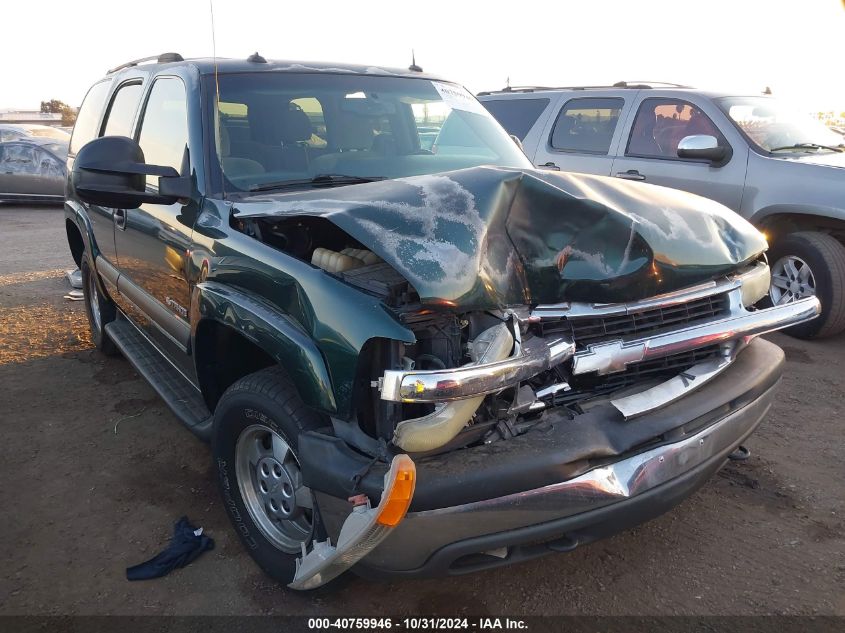 2003 Chevrolet Tahoe Ls VIN: 1GNEK13Z93J222879 Lot: 40759946