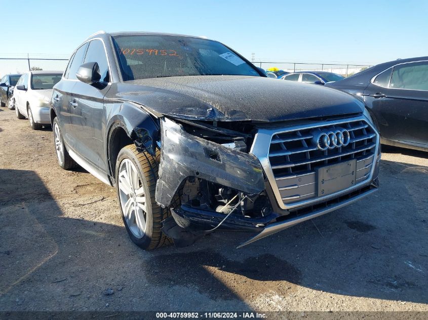 2018 Audi Q5 2.0T Premium/2.0T Tech Premium VIN: WA1BNAFY3J2099653 Lot: 40759952