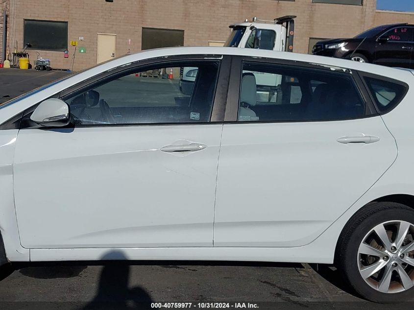 2013 Hyundai Accent Se VIN: KMHCU5AE5DU111744 Lot: 40759977