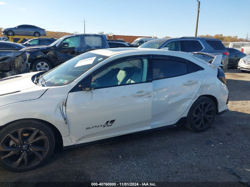 2018 Honda Civic Sport Touring VIN: SHHFK7H98JU223694 Lot: 40760000