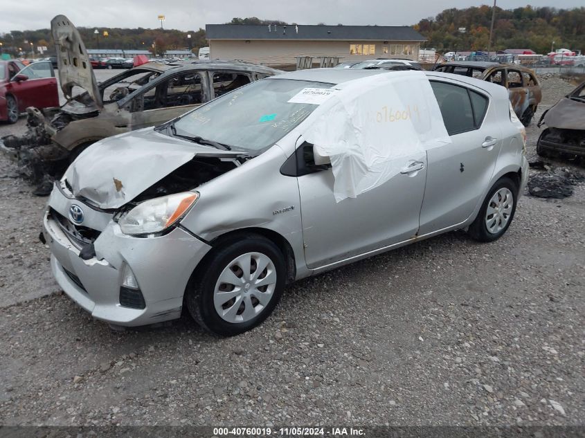 VIN JTDKDTB31D1545100 2013 TOYOTA PRIUS C no.2