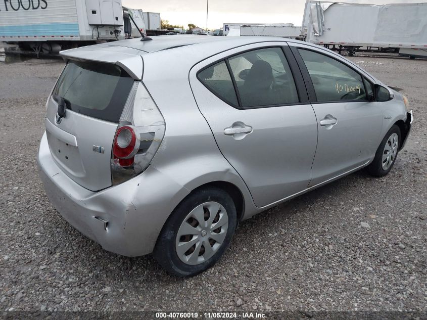 VIN JTDKDTB31D1545100 2013 TOYOTA PRIUS C no.4