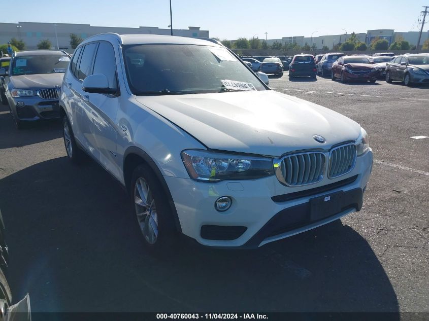 2017 BMW X3 xDrive28I VIN: 5UXWX9C58H0D96550 Lot: 40760043