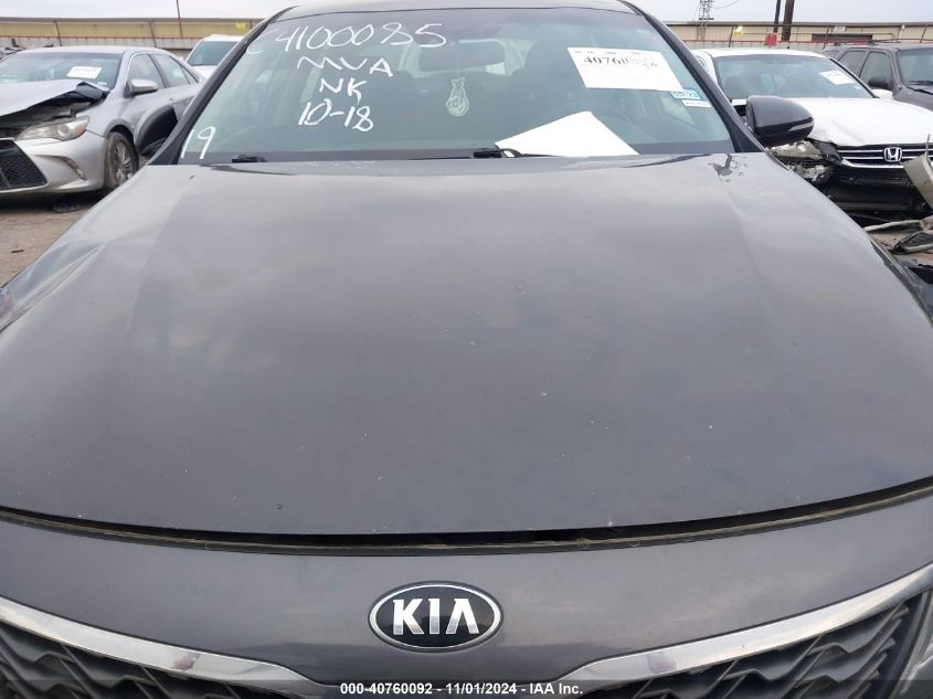 2019 Kia Optima Lx VIN: 5XXGT4L39KG321698 Lot: 40760092