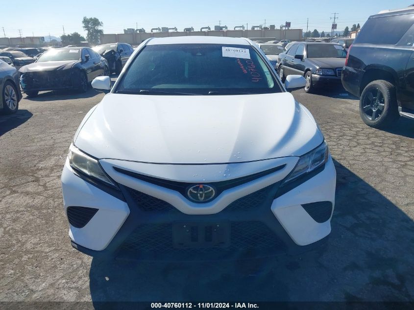 2018 Toyota Camry Se VIN: 4T1B11HK7JU644540 Lot: 40760112