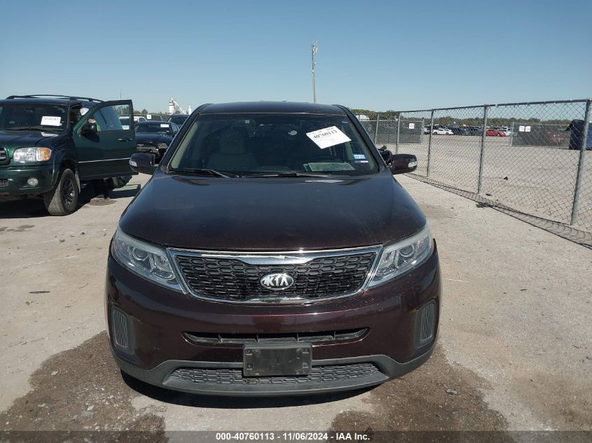 2014 Kia Sorento Lx VIN: 5XYKT3A6XEG507428 Lot: 40760113