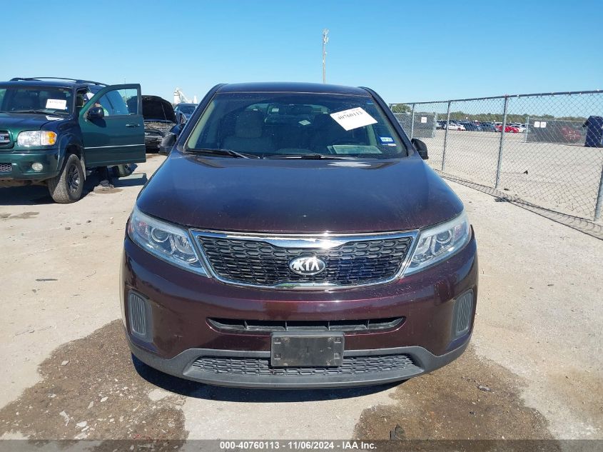 2014 Kia Sorento Lx VIN: 5XYKT3A6XEG507428 Lot: 40760113