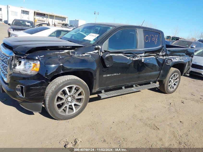 2021 GMC Canyon 4Wd Short Box Denali VIN: 1GTG6EEN9M1240596 Lot: 40760124