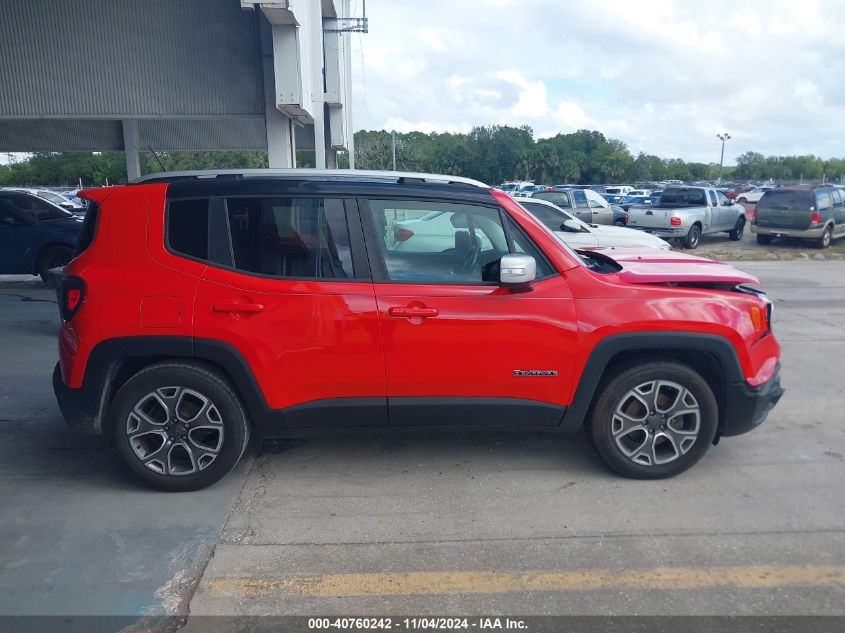 2017 Jeep Renegade Limited Fwd VIN: ZACCJADB7HPF77772 Lot: 40760242