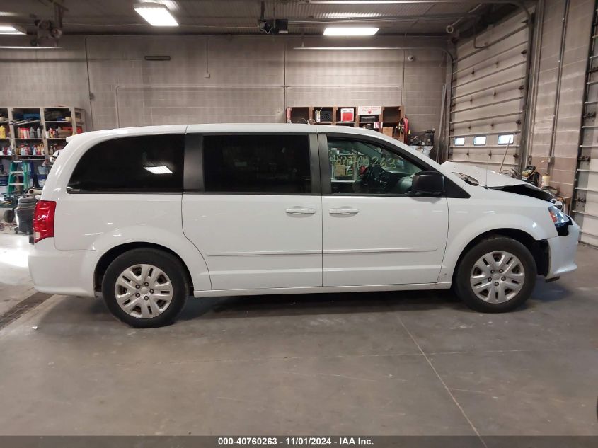 2016 Dodge Grand Caravan Se VIN: 2C4RDGBG0GR244472 Lot: 40760263