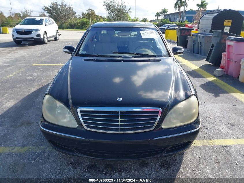 2003 Mercedes-Benz S 500 VIN: WDBNG75J63A360818 Lot: 40760329