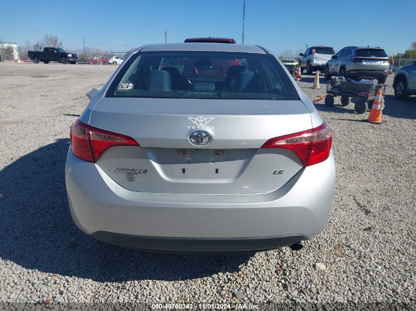 2019 Toyota Corolla Le VIN: 5YFBURHE0KP905770 Lot: 40760343