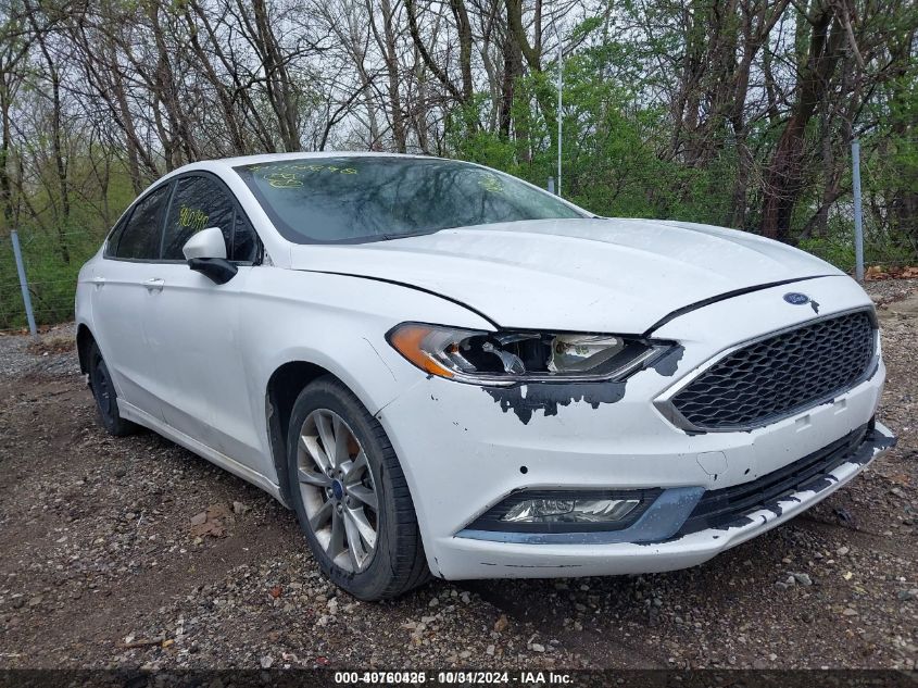 2017 Ford Fusion Se VIN: 3FA6P0H77HR369124 Lot: 40760425