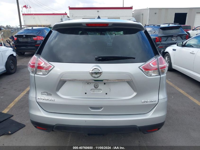 2016 Nissan Rogue S/Sl/Sv VIN: 5N1AT2MV4GC891668 Lot: 40760650