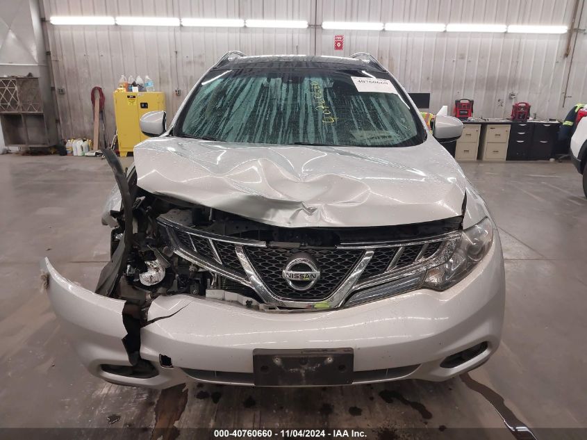 2012 Nissan Murano Sl VIN: JN8AZ1MW2CW238937 Lot: 40760660