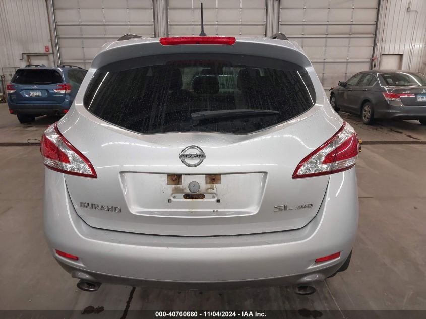 2012 Nissan Murano Sl VIN: JN8AZ1MW2CW238937 Lot: 40760660