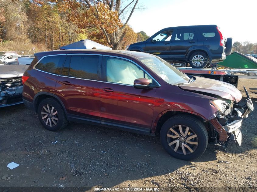 2019 Honda Pilot Ex-L VIN: 5FNYF6H52KB068373 Lot: 40760742