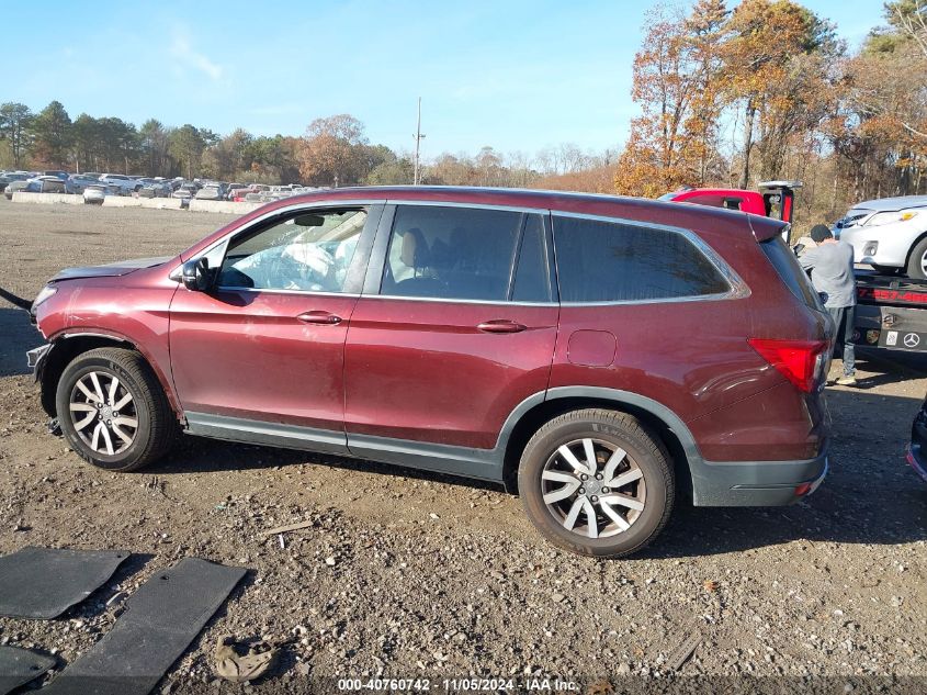 2019 Honda Pilot Ex-L VIN: 5FNYF6H52KB068373 Lot: 40760742