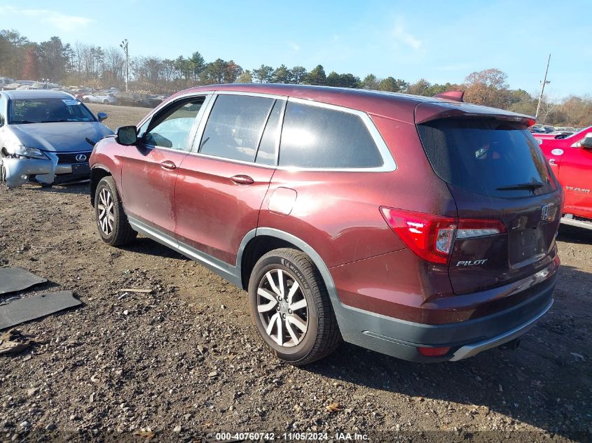 2019 Honda Pilot Ex-L VIN: 5FNYF6H52KB068373 Lot: 40760742