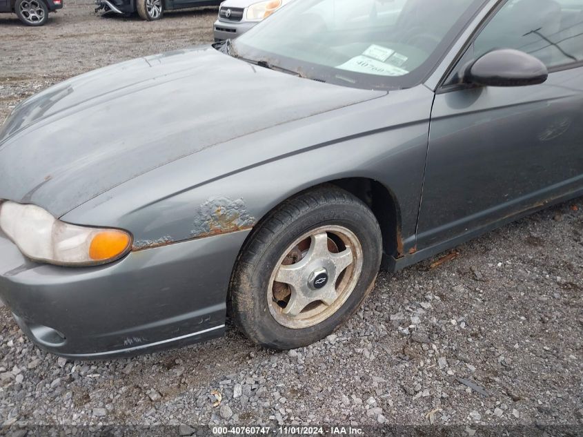 2005 Chevrolet Monte Carlo Ls VIN: 2G1WW12E759341649 Lot: 40760747