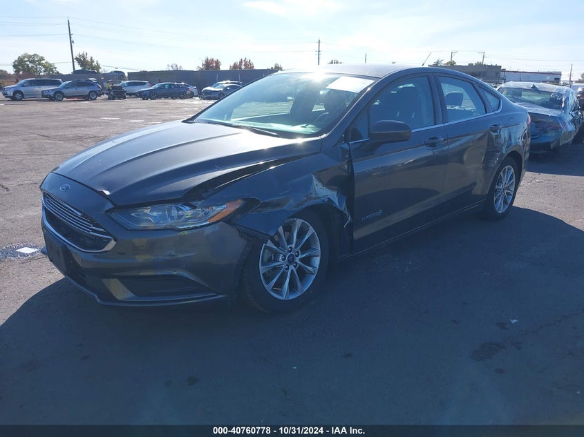 Vin: 3fa6p0lu3hr323948, lot: 41250255, ford fusion hybrid se 20172