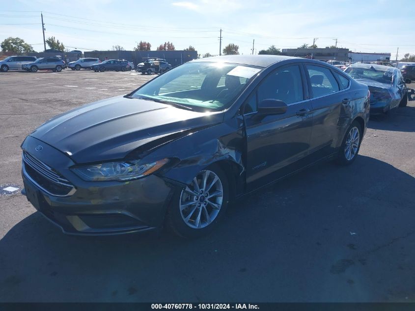 2017 Ford Fusion Hybrid Se VIN: 3FA6P0LU3HR323948 Lot: 40760778