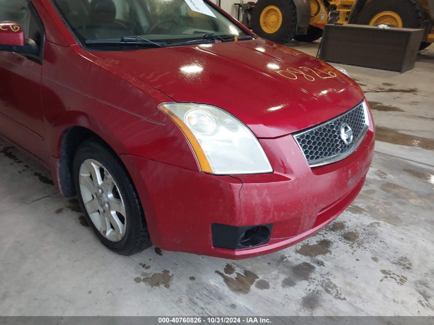 2007 Nissan Sentra 2.0Sl VIN: 3N1AB61E57L687424 Lot: 40760826