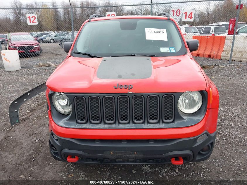 2017 Jeep Renegade Trailhawk 4X4 VIN: ZACCJBCBXHPE86986 Lot: 40760829