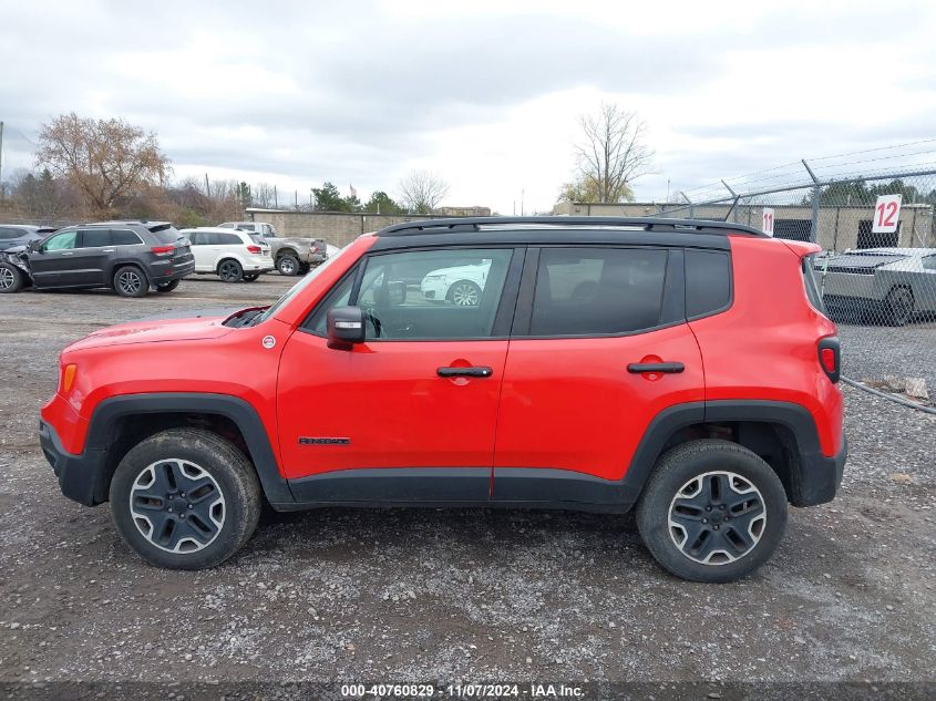 2017 Jeep Renegade Trailhawk 4X4 VIN: ZACCJBCBXHPE86986 Lot: 40760829