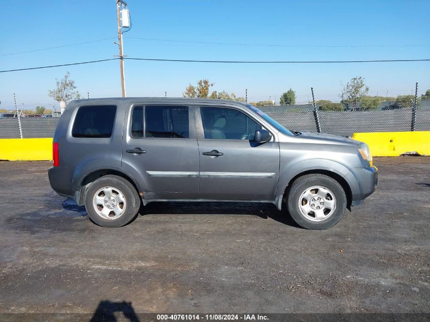 2011 Honda Pilot Lx VIN: 5FNYF3H28BB031865 Lot: 40761014